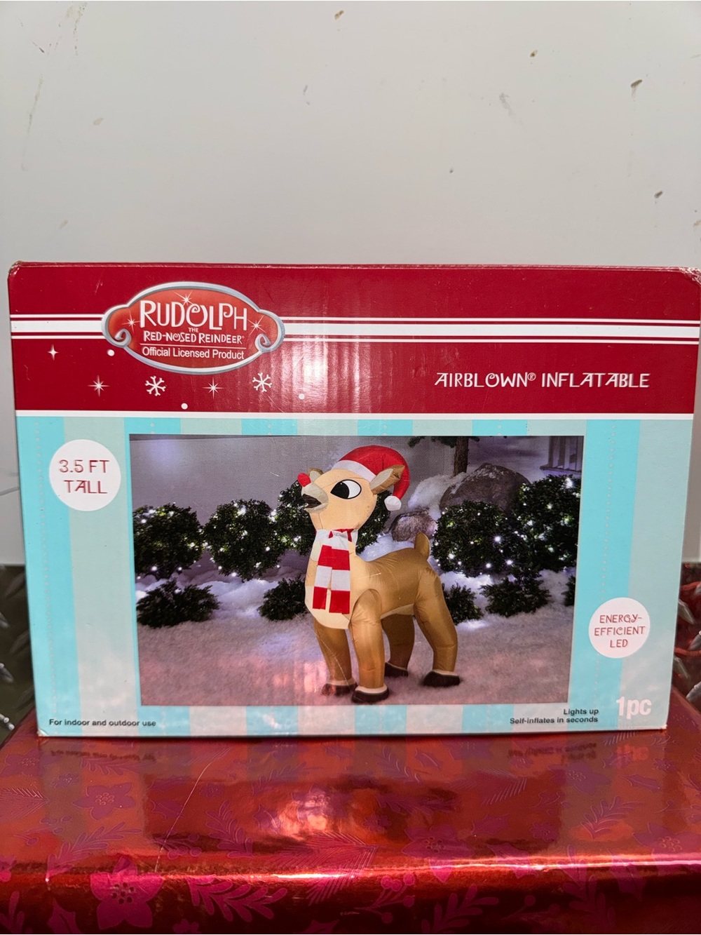 Christmas Rudolph Inflatable - Picture 2 of 6